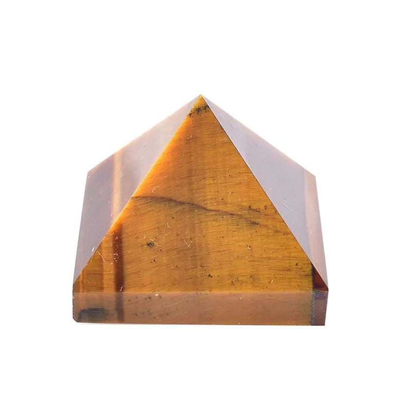 Natural Fluorite Crystal Pyramid Quartz Healing Stone Chakra Reiki Crystal Tiger Eye Point Home Decor Crafts of Gem Stone 1PC